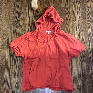 Hooded Burnt Orange Tshirt
